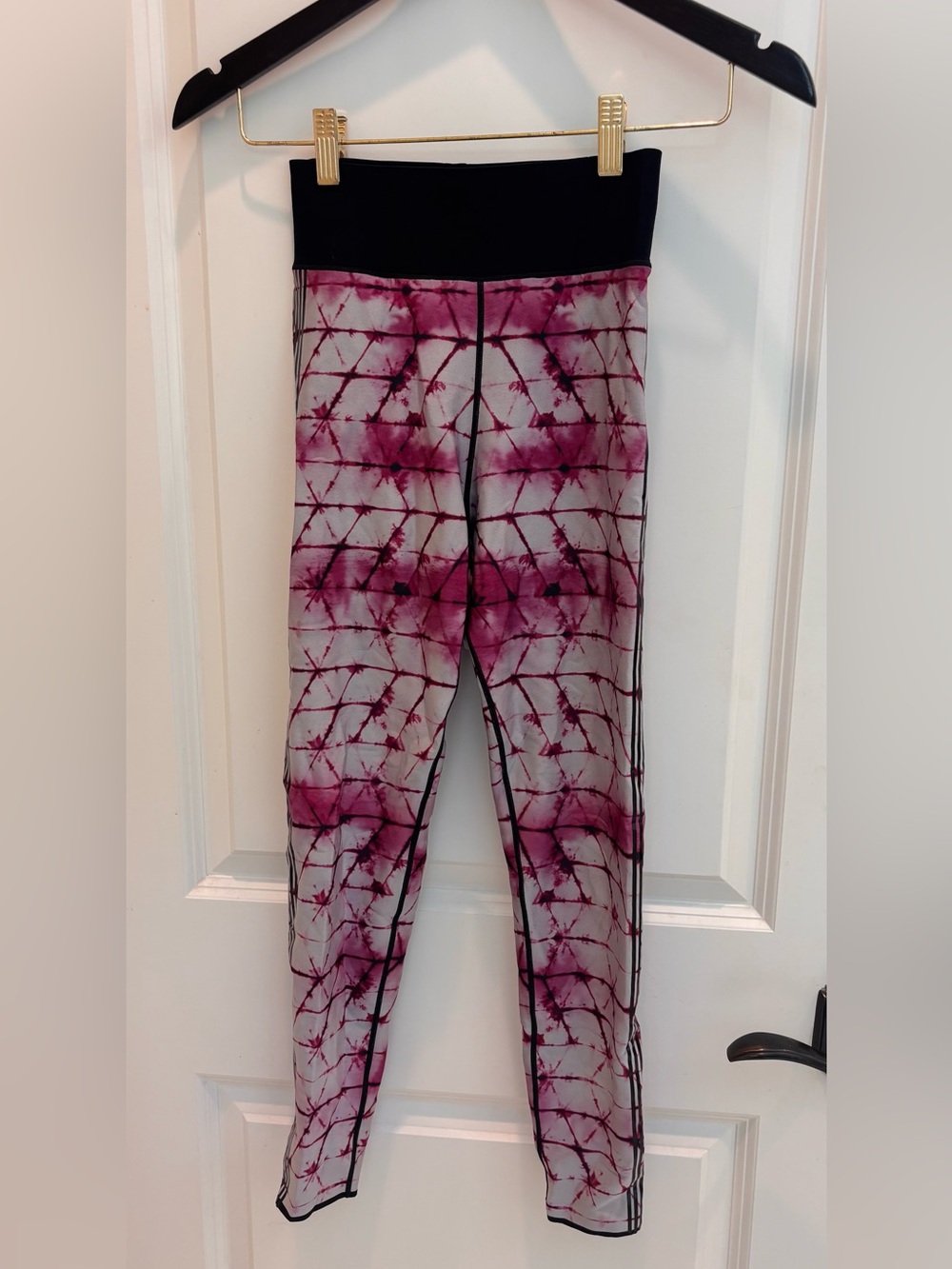 Ultracor Shibori Size S Pink/Purple Tie Dye High Rise Leggings